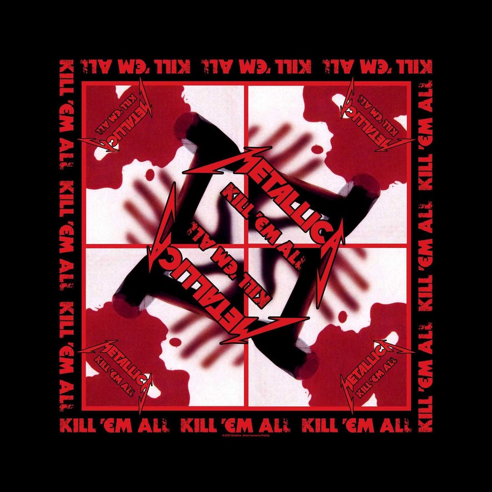 (メタリカ) Metallica オフィシャル商品 ユニセックス Kill Em All バンダナ スカーフ ハンカチ 【海外通販】