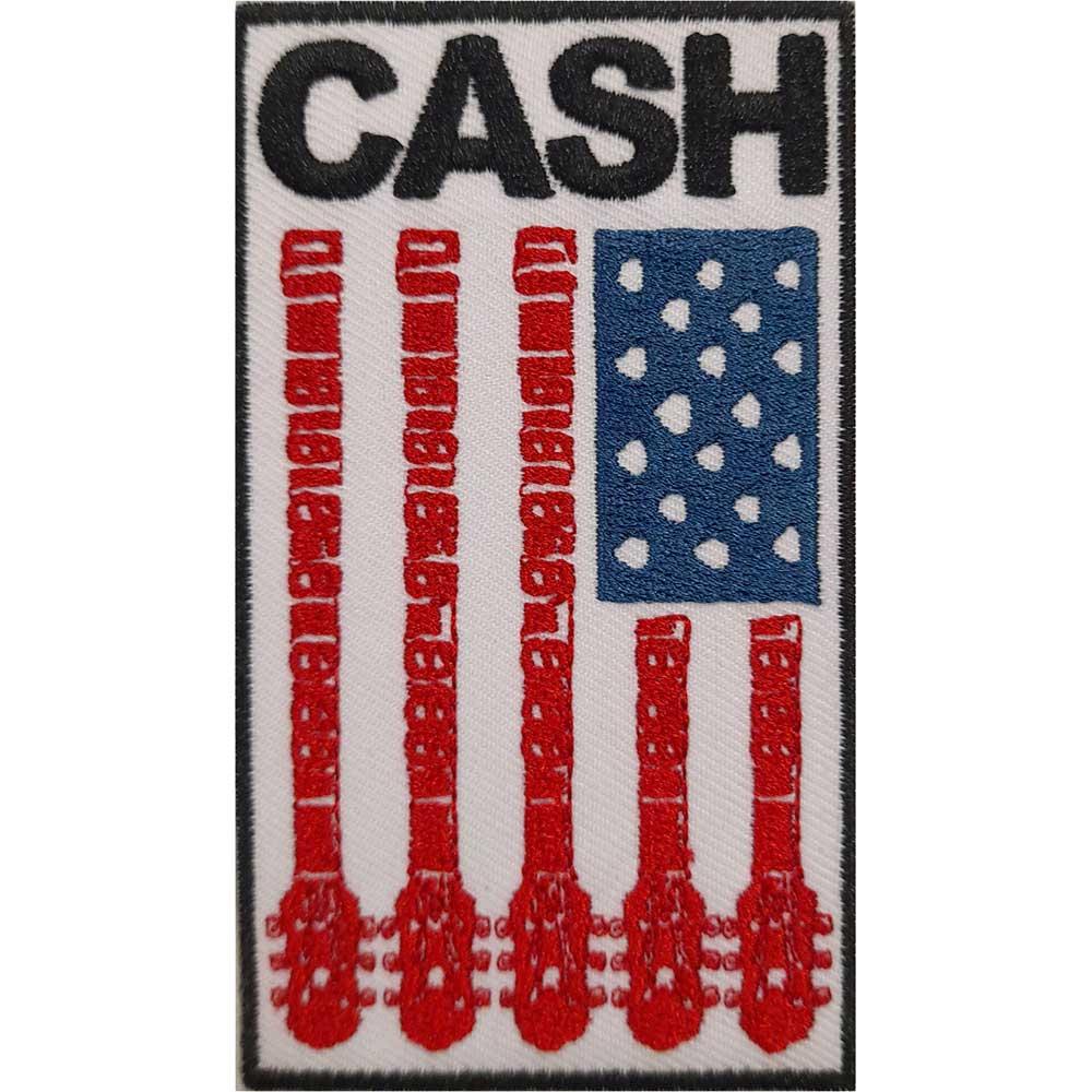 (ジョニー・キャッシュ) Johnny Cash オフィシャル商品 フラッグ ワッペン パッチ 【海外通販】