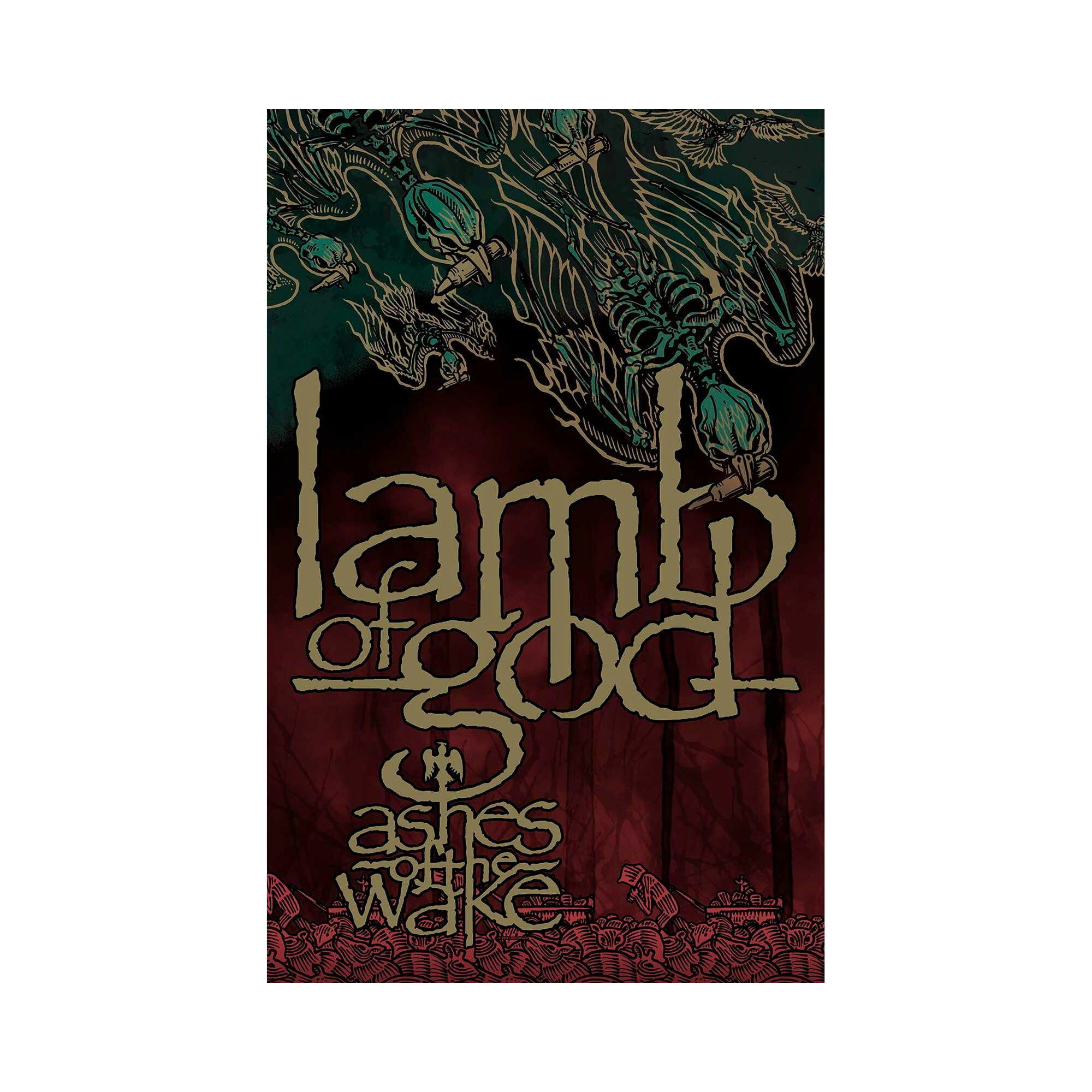(ラム・オブ・ゴッド) Lamb Of God オフィシャル商品 Ashes Of The Wake テキスタイルポスター 布製 ポ..