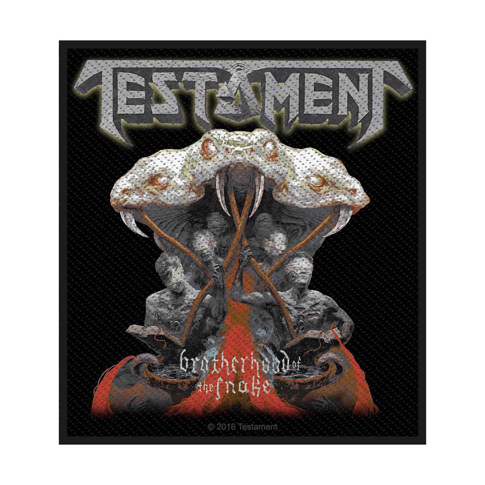 (テスタメント) Testament オフィシャル商品 Brotherhood Of The Snake ワッペン パッチ 【海外通販】