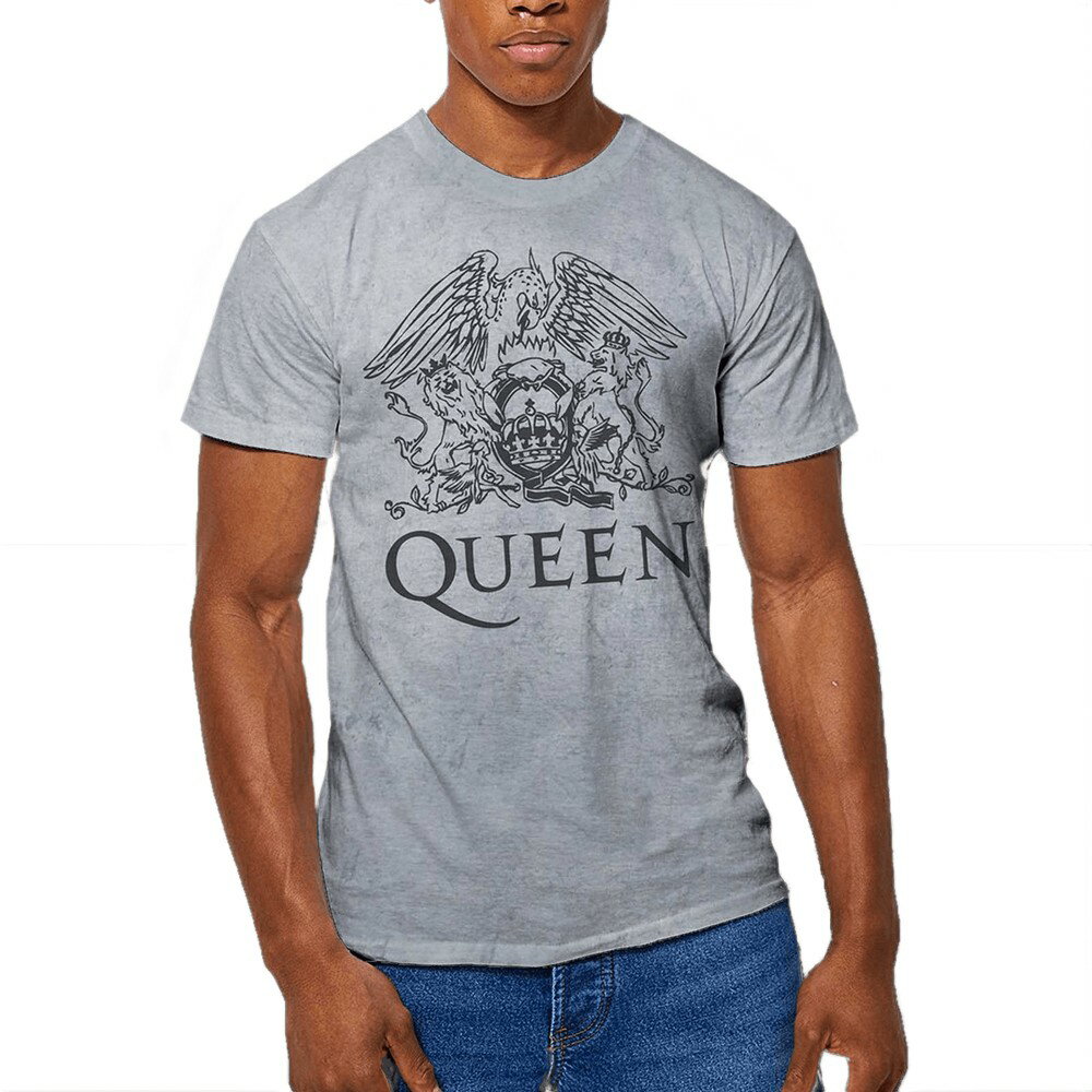 乐天商城 - (クイーン) Queen オフィシャル商品 ユニセックス クレスト Tシャツ 半袖 トップス 【海外通販】