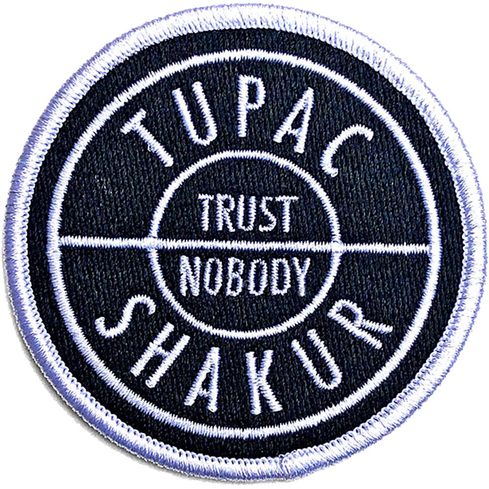 (トゥパック・シャクール) Tupac Shakur オフィシャル商品 Trust Nobody ワッペン スタンダード アイロン装着 パッチ 【海外通販】