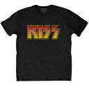 (キッス) Kiss オフィシャル商品 ユニセックス Classic ロゴ Tシャツ 半袖 トップス 【海外通販】