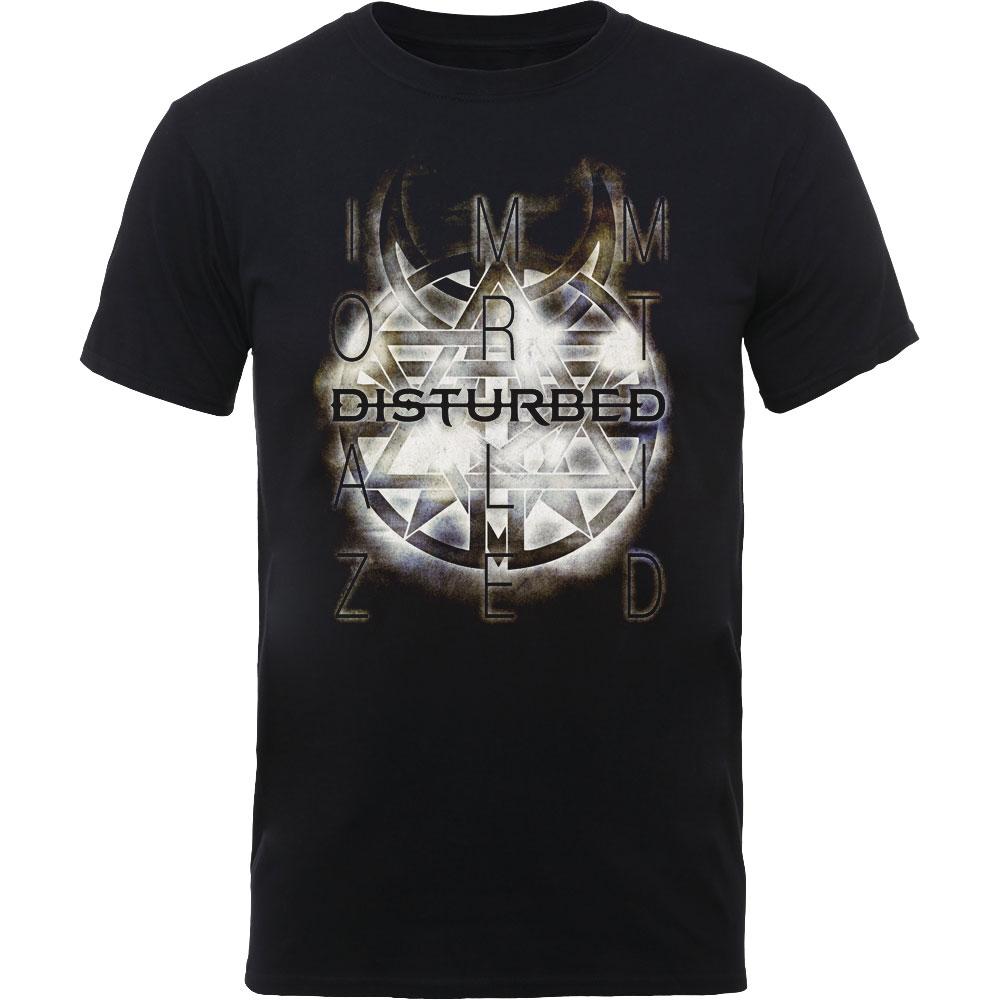 (ディスターブド) Disturbed オフィシャル商品 ユニセックス シンボル Tシャツ コットン 半袖 トップス 