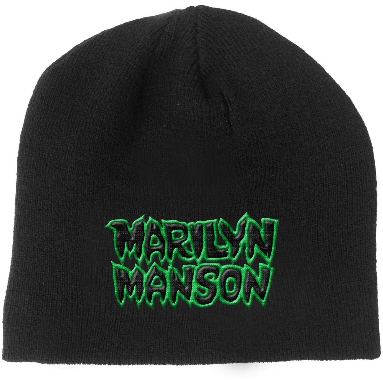 (マリリン・マンソン) Marilyn Manson オフィシャル商品 ユニセックス ロゴ ニット帽 ビーニー キャップ 