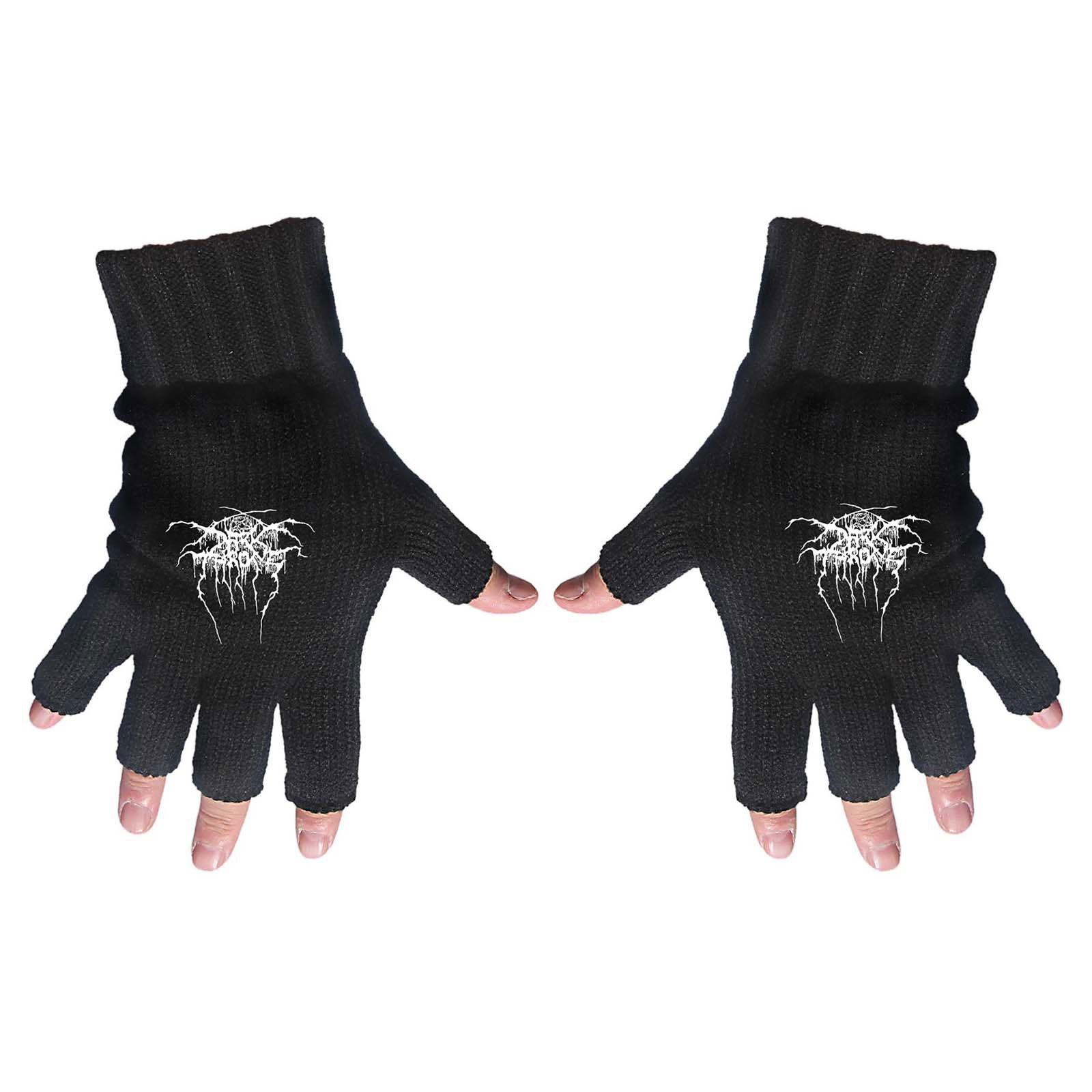 (ダークスローン) Darkthrone オフィシャル商品 ユニセックス ロゴ 手袋 フィンガーレス グローブ 【海外通販】