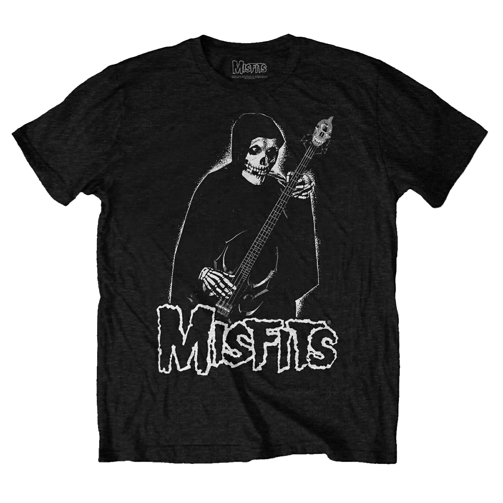 (ミスフィッツ) Misfits オフィシャル商品 ユニセックス Bass Fiend Tシャツ コットン 半袖 トップス 【海外通販】