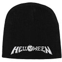 (ハロウィン) Helloween オフィシャル商品 ユニセックス ロゴ ニット帽 ビーニー キャップ 【海外通販】