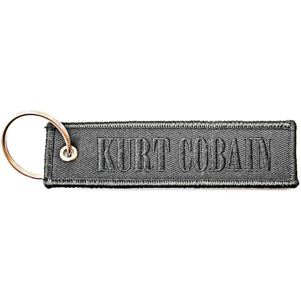 (カート・コバーン) Kurt Cobain オフィシャル商品 ダブルサイド キーリング ロゴ キーホルダー 【海外通販】