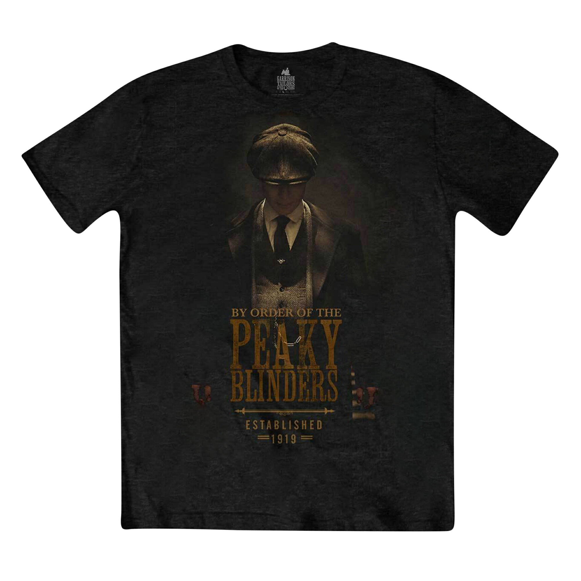 (ピーキー・ブラインダーズ) Peaky Blinders オフィシャル商品 ユニセックス Established 1919 Tシャツ 半袖 トップス 