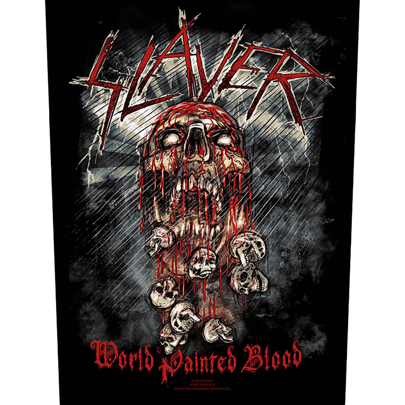 (スレイヤー) Slayer オフィシャル商品 World Painted Blood ワッペン パッチ 【海外通販】
