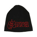 (サクソン) Saxon オフィシャル商品 ユニセックス Logo & Eagle ニット帽 ビーニー キャップ 【海外通販】
