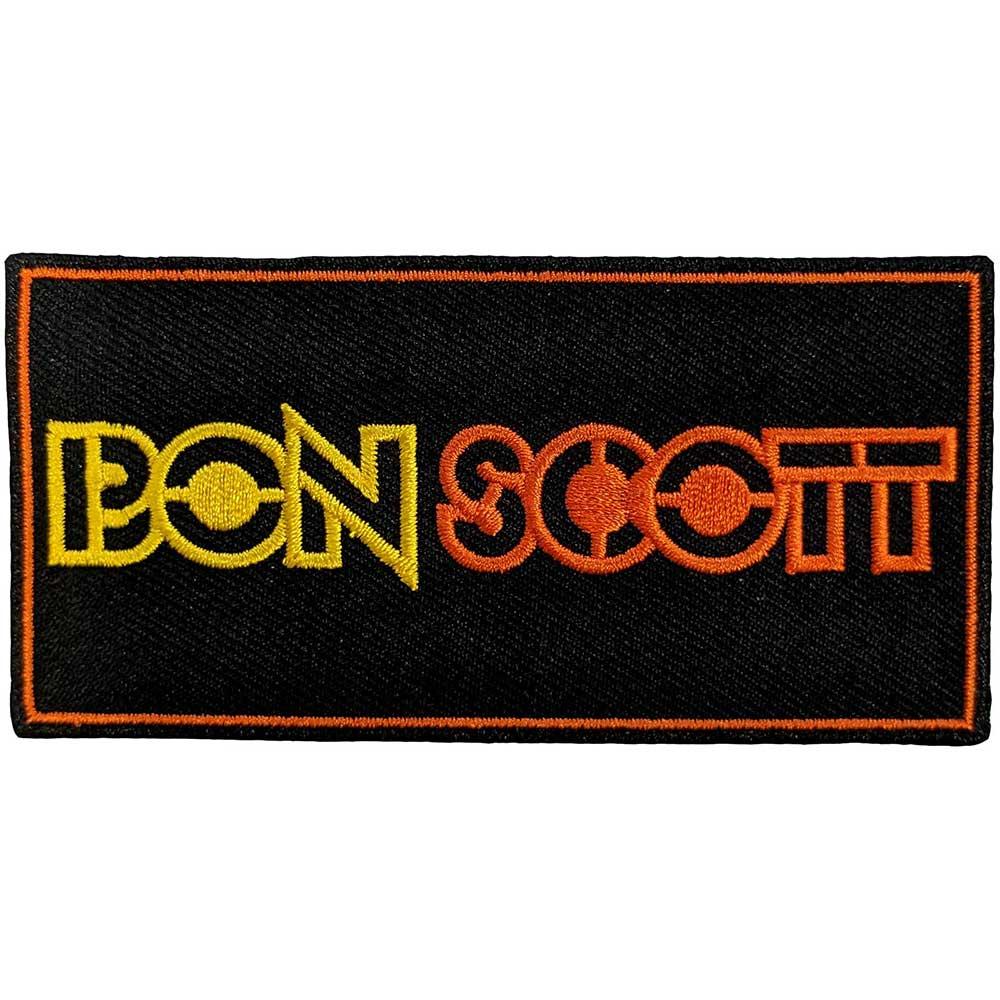 (ボン・スコット) Bon Scott オフィシャル商品 ロゴ ワッペン アイロン装着 パッチ 【海外通販】