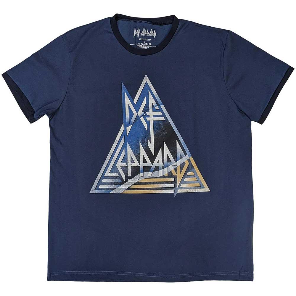 (デフ・レパード) Def Leppard オフィシャル商品 ユニセックス Triangle Tシャツ ロゴ 半袖 トップス 【海外通販】