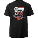 (フー ファイターズ) Foo Fighters オフィシャル商品 ユニセックス Fighter Jets Tシャツ 半袖 トップス 【海外通販】