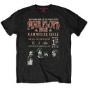 (ピンク・フロイド) Pink Floyd オフィシャル商品 ユニセックス Carnegie Hall' 72 Tシャツ エコフレンドリー 半袖 トップス 【海外通販】