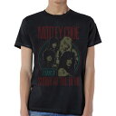 (モトリー・クルー) Motley Crue オフィシャル商品 ユニセックス World Tour Devil Tシャツ ビンテージ風 半袖 トップス 【海外通...