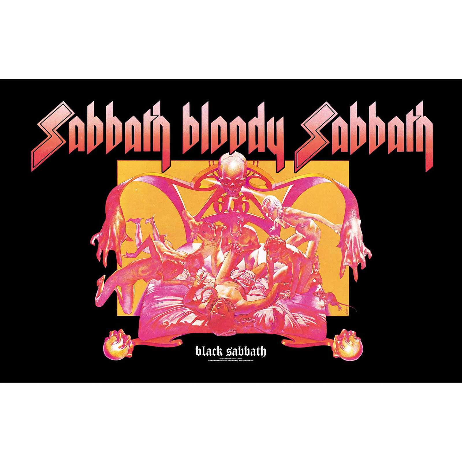 (ブラック・サバス) Black Sabbath オフィシャル商品 オフィシャル商品 Bloody Sabbath テキスタイルポ..