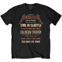(メタリカ) Metallica オフィシャル商品 ユニセックス Seattle '89 Tシャツ エコフレンドリー 半袖 トップス 【海外通販】