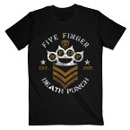 (ファイヴ・フィンガー・デス・パンチ) Five Finger Death Punch オフィシャル商品 ユニセックス Chevron Tシャツ 半袖 トップス 【海外通販】