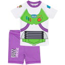 (トイ・ストーリー) Toy Story オフィシャル商品 キッズ・子供 ボーイズ Buzz Lightyear スペーススーツ スイムスーツ 水着 セット 上下セット 【海外通販】