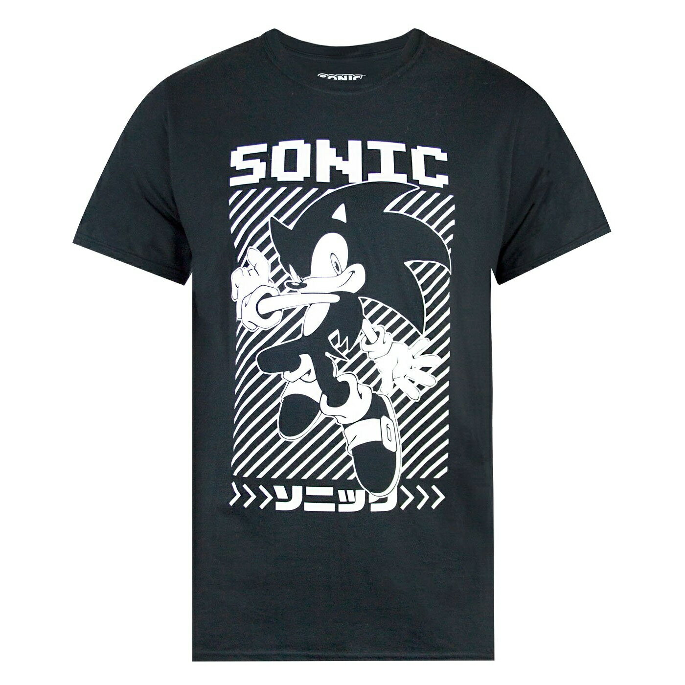 (ソニック・ザ・ヘッジホッグ) Sonic The Hedgehog オフィシャル商品 メンズ Japanese ポスター Tシャツ 半袖 カットソー トップス 【海外通販】
