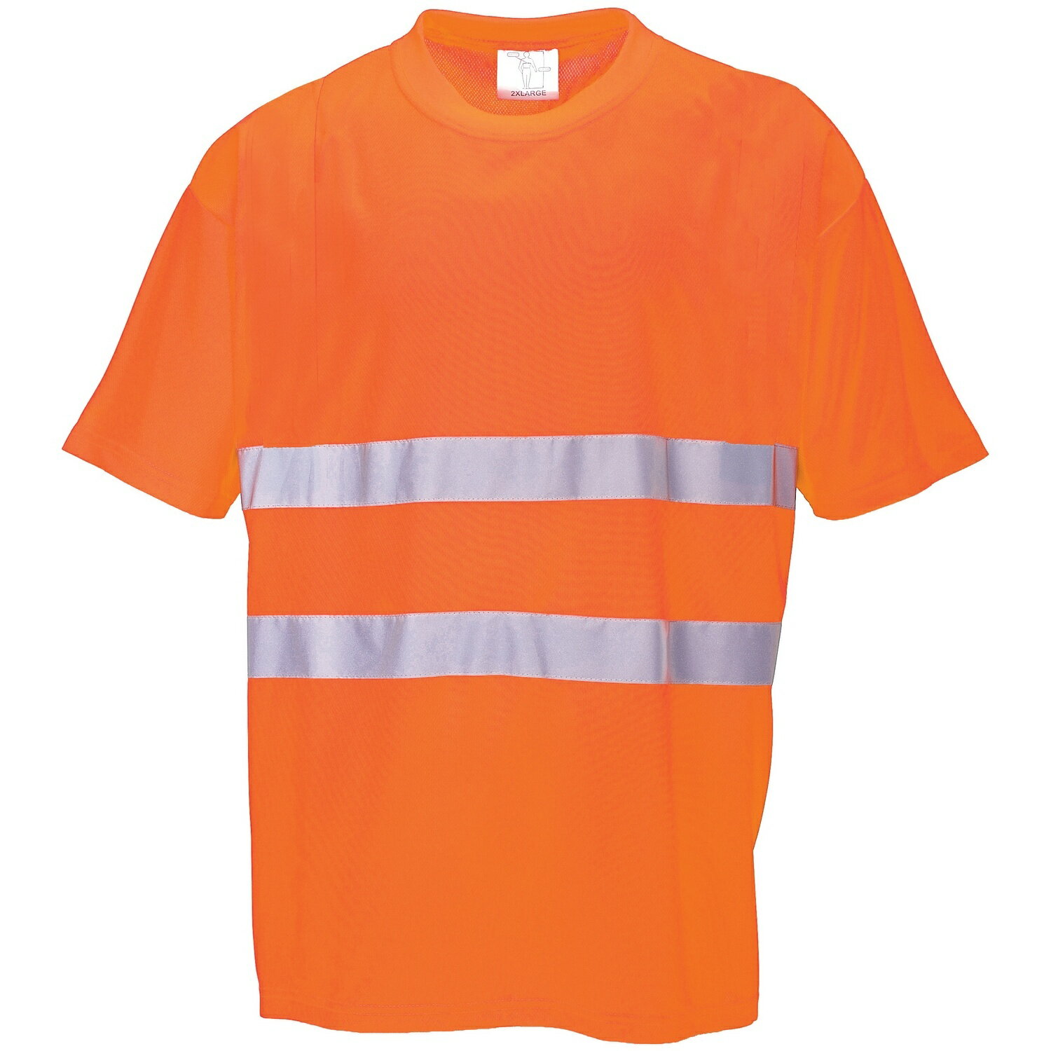 Rakuten - (ポートウエスト) Portwest メンズ 高視認 夜光/蛍光/反射 Cotton Comfort ハイビズ 半袖 Tシャツ 作業服 【海外通販】