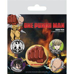 (ワンパンマン) One Punch Man オフィシャル商品 Destructive バッジ セット (5個組) 【海外通販】