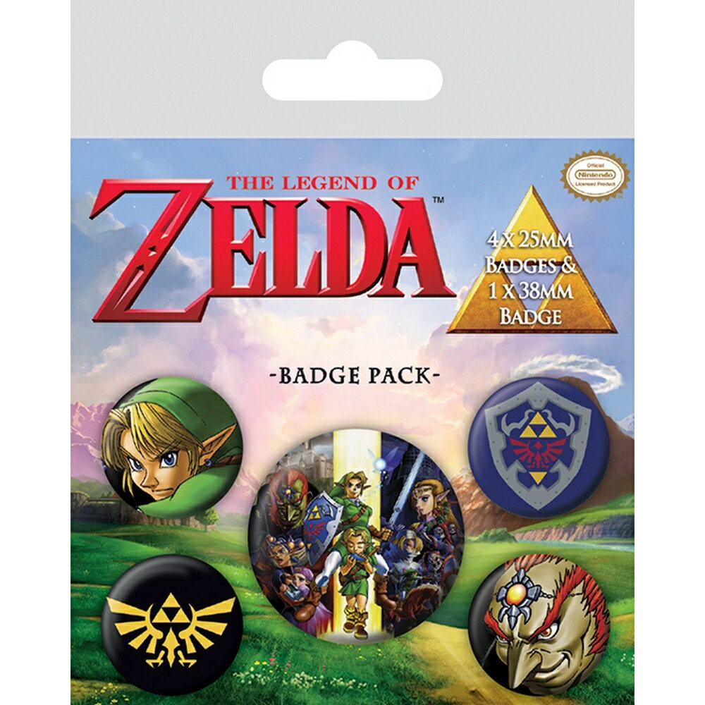 (ゼルダの伝説) The Legend Of Zelda オフィシャル商品 バッジセット ピンバッジ (5個セット) 【海外通販】