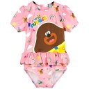 (ヘイ!ダギー) Hey Duggee オフィシャル商品 キッズ・子供 ガールズ フリル ワンピース 水着 スイムスーツ 【海外通販】