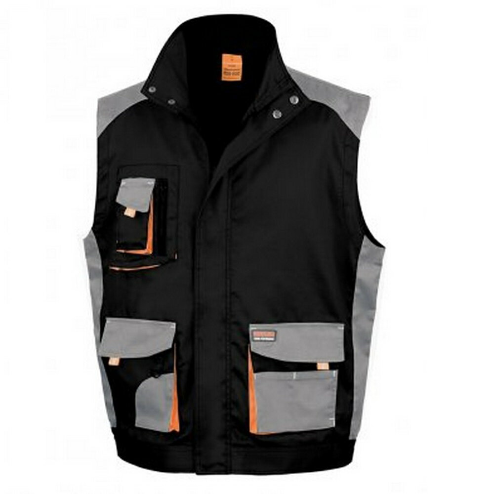 (リゾルト) Result メンズ Work-Guard ワークウェア Lite ベスト ジャケット 袖なし ジレ 作業服 【海外通販】