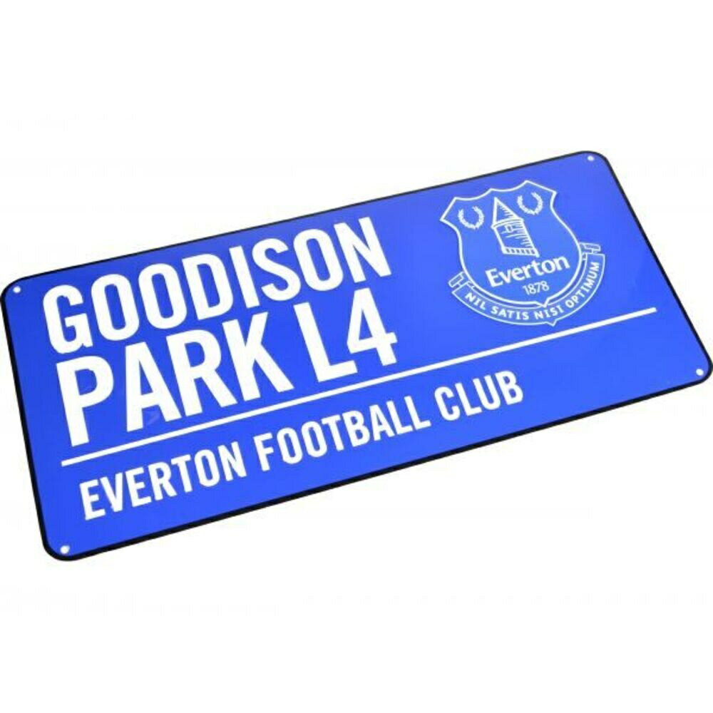 エバートン フットボールクラブ Everton FC オフィシャル商品 ストリートサイン メタルプレート 