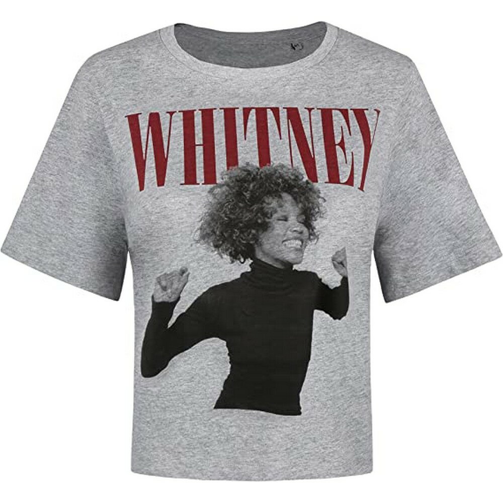 (ホイットニー・ヒューストン) Whitney Houston オフィシャル商品 レディース Wanna Dance Tシャツ ボクシー クロップ 半袖 トップス 【海外通販】