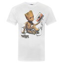 (ガーディアンズ・オブ・ギャラクシー) Guardians Of The Galaxy オフィシャル商品 メンズ Vol 2 グルート テープ Tシャツ 半袖 カットソー トップス 