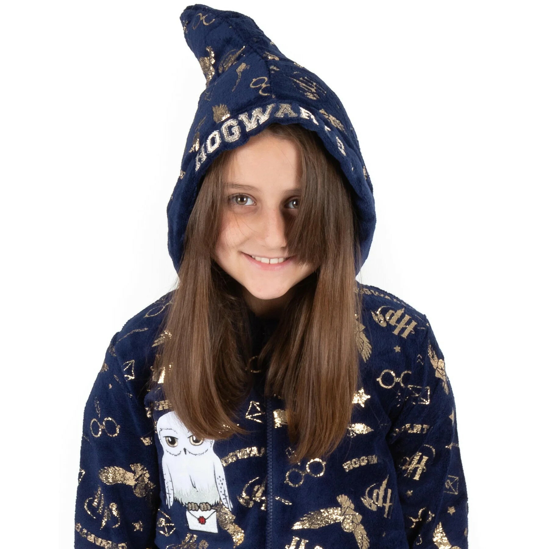 (ハリー・ポッター) Harry Potter オフィシャル商品 キッズ・子供 ヘドウィグ ホグワーツ スリープスーツ 長袖 つなぎ パジャマ 【海外通販】