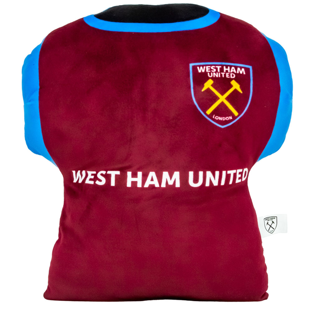 ウェストハム・ユナイテッド フットボールクラブ West Ham United FC オフィシャル商品 Shirt 中綿入り クッション 【海外通販】