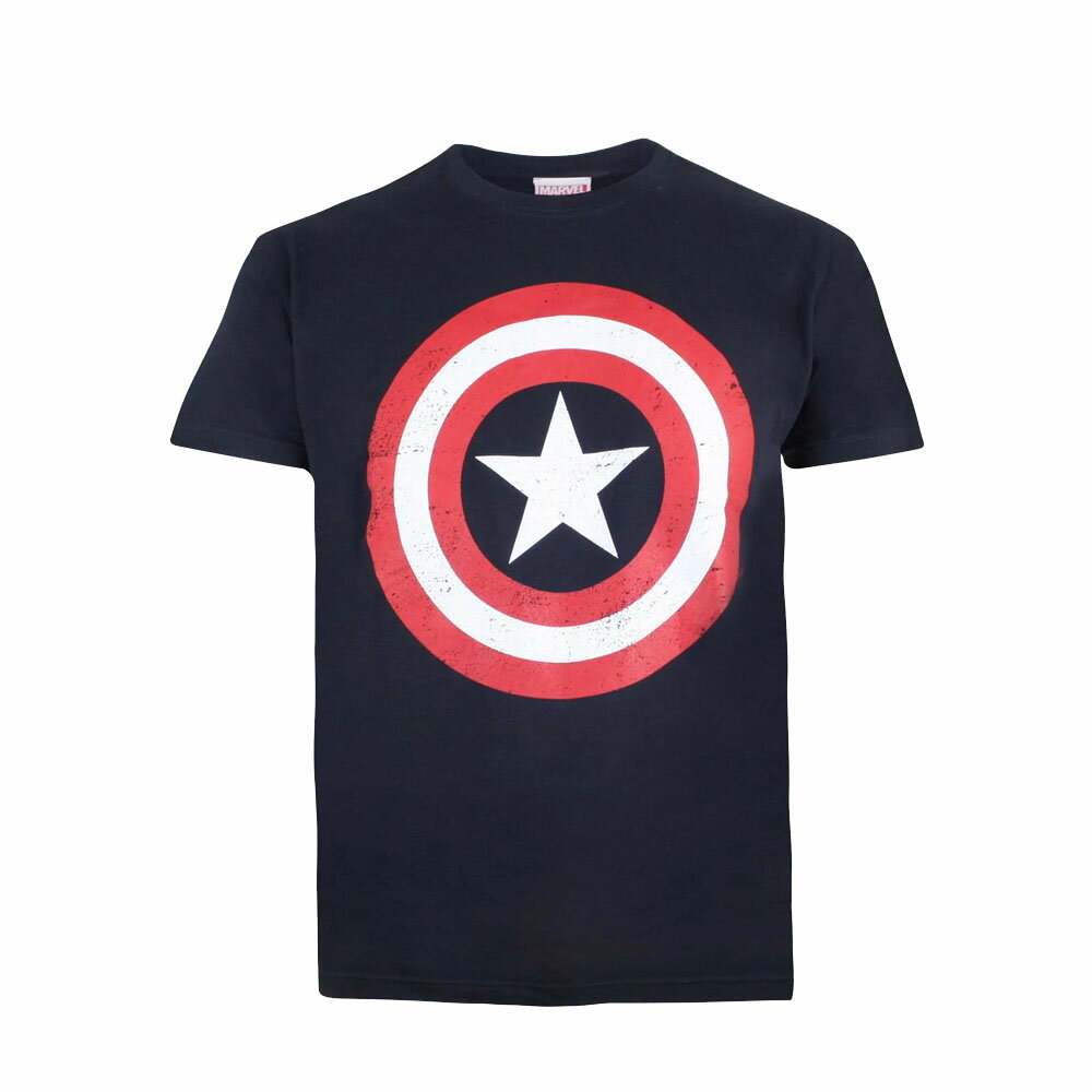 (キャプテン アメリカ) Captain America オフィシャル商品 キッズ 子供用 シールド 半袖 Tシャツ トップス 男の子 【海外通販】