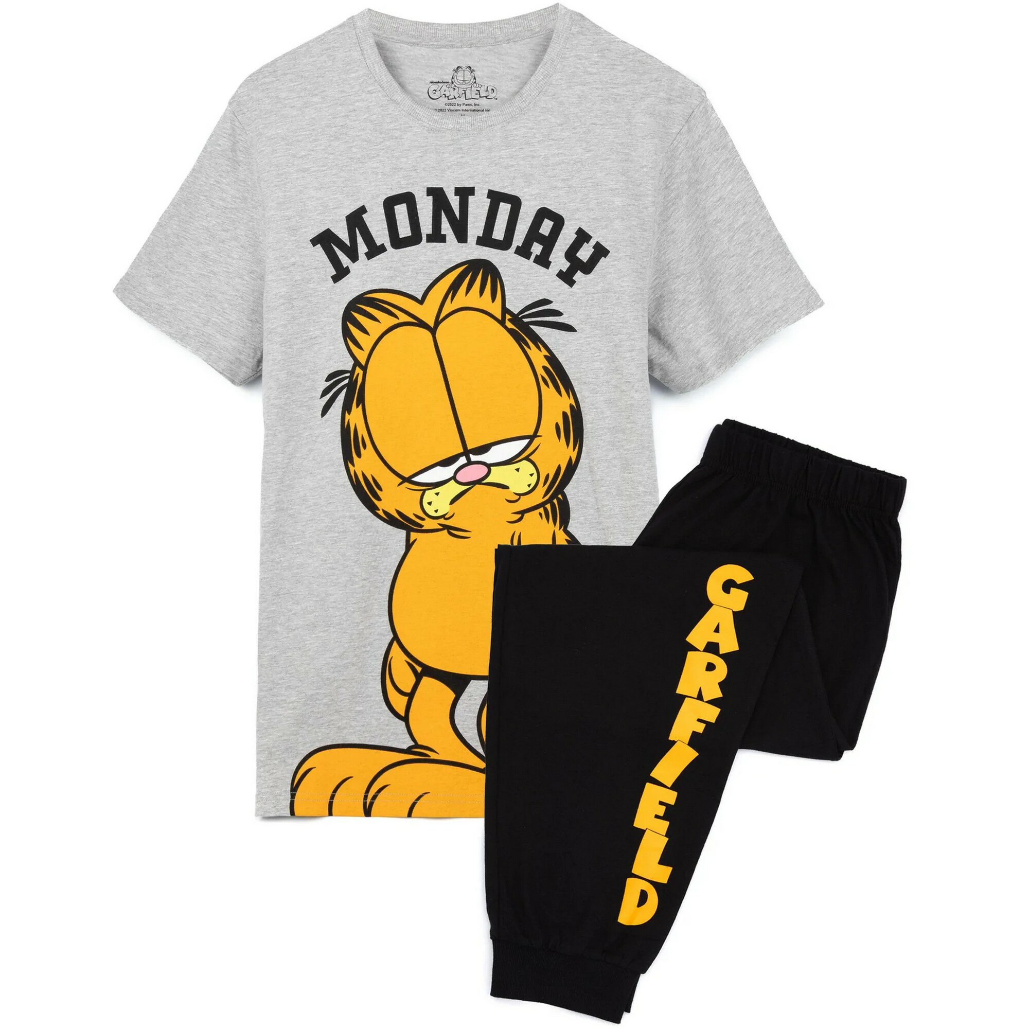 (ガーフィールド) Garfield オフィシャル商品 メンズ パジャマ 上下セット 