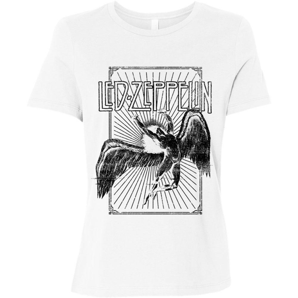 楽天Pertemba Japan（レッド・ツェッペリン） Led Zeppelin オフィシャル商品 レディース Icarus Burst Tシャツ 半袖 トップス 【海外通販】