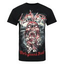 (スレイヤー) Slayer オフィシャル商品 ユニセックス World Painted Blood Skull Tシャツ 半袖 トップス 【海外通販】