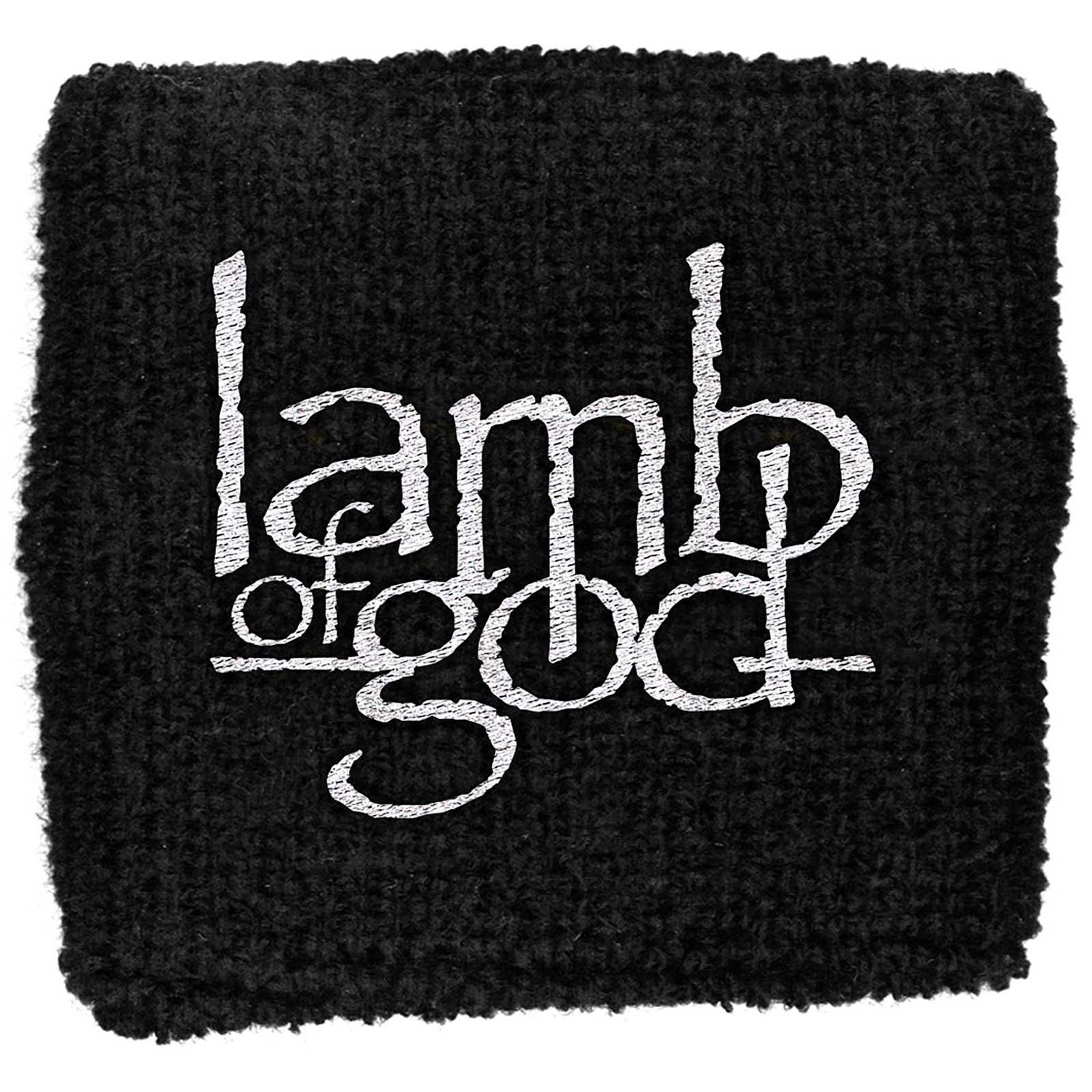 (ラム・オブ・ゴッド) Lamb Of God オフィシャル商品 ロゴ リストバンド スエットバンド 【海外通販】