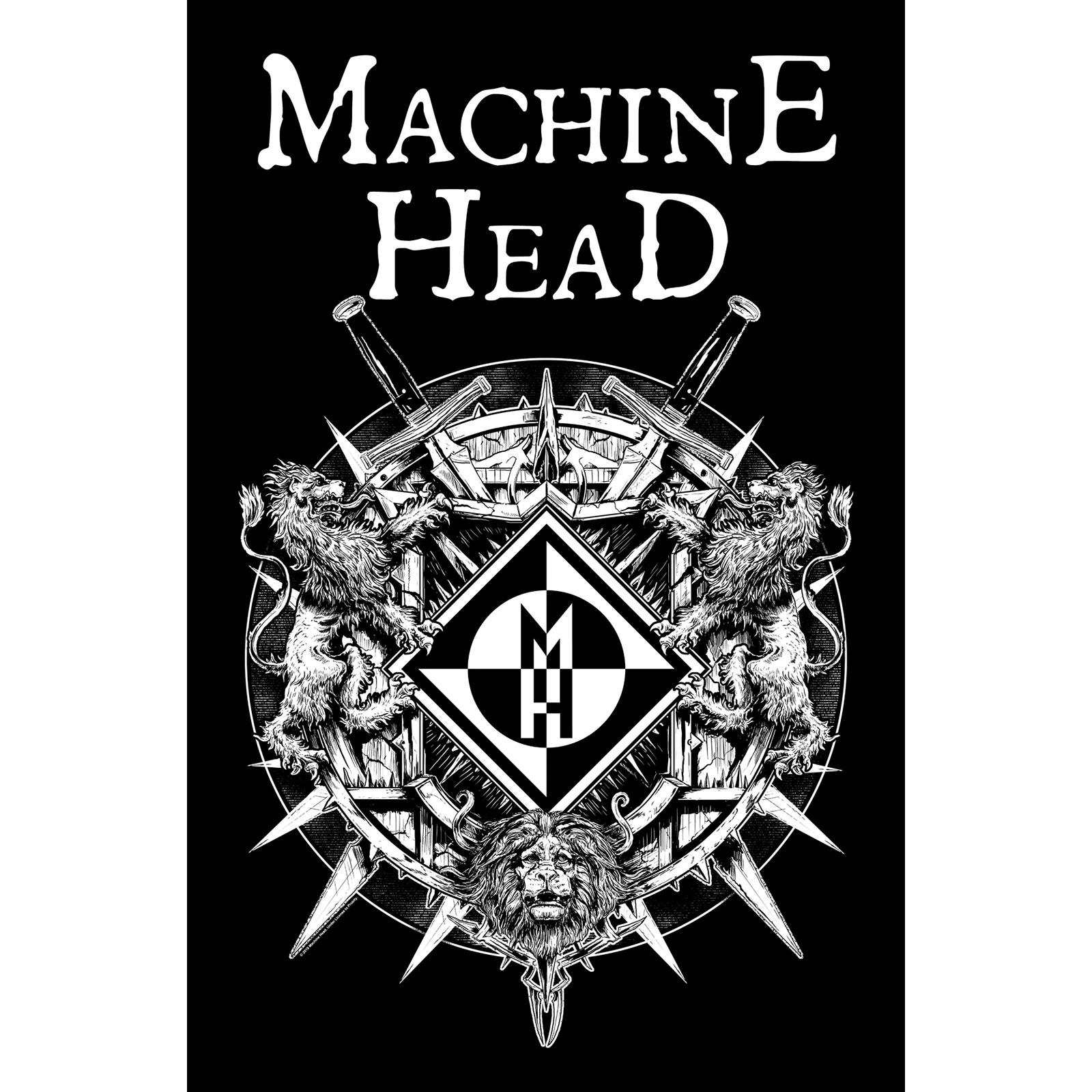 マシーン・ヘッド Machine Head オフィシャル商品 クレスト フリッジマグネット 冷蔵庫 磁石 【海外通販】