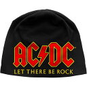 (エーシー・ディーシー) AC/DC オフィシャル商品 ユニセックス Let There Be Rock ニット帽 ビーニー キャップ 【海外通販】