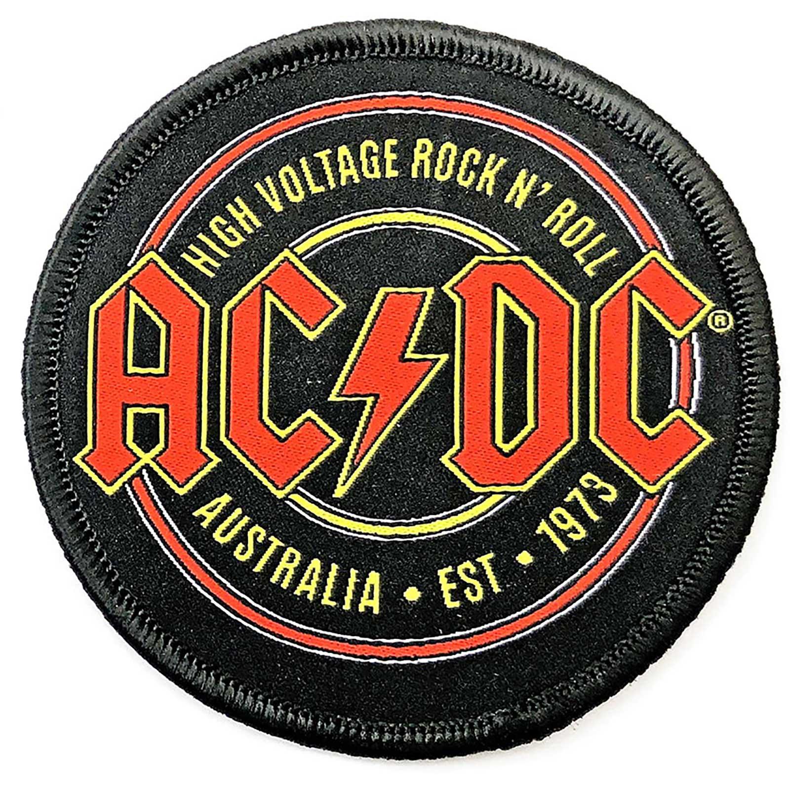 乐天商城 - (エーシー・ディーシー) AC/DC オフィシャル商品 Est. 1973 ワッペン アイロン装着 パッチ 【海外通販】