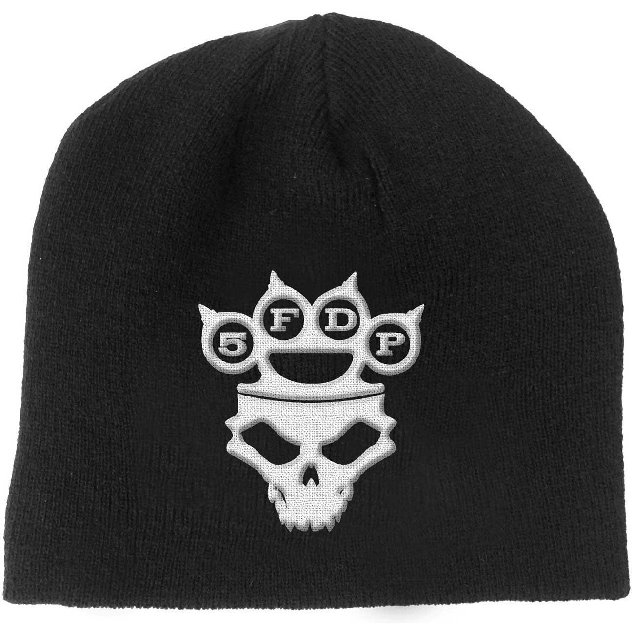 (ファイヴ・フィンガー・デス・パンチ) Five Finger Death Punch オフィシャル商品 ユニセックス Skull ロゴ ニット帽 ビーニー キャップ 【海外通販】