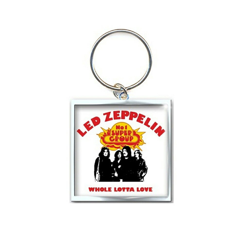 (レッド・ツェッペリン) Led Zeppelin オフィシャル商品 Whole Lotta Love キーリング フォトプリント キーホルダー 【海外通販】