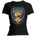 (ファイヴ・フィンガー・デス・パンチ) Five Finger Death Punch オフィシャル商品 レディース Trouble Tシャツ コットン 半袖 ...