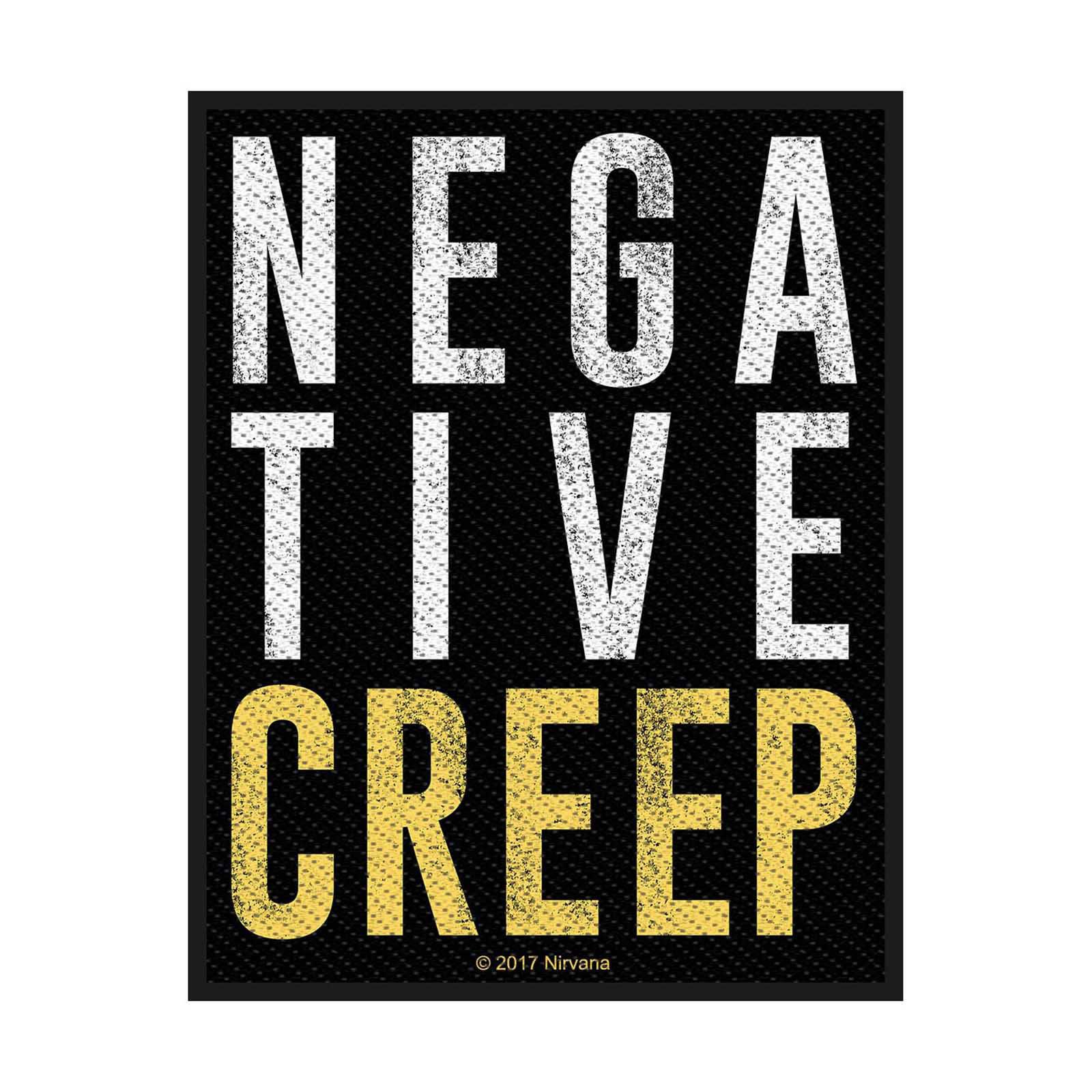 (ニルヴァーナ) Nirvana オフィシャル商品 Negative Creep ワッペン 織地 パッチ 【海外通販】