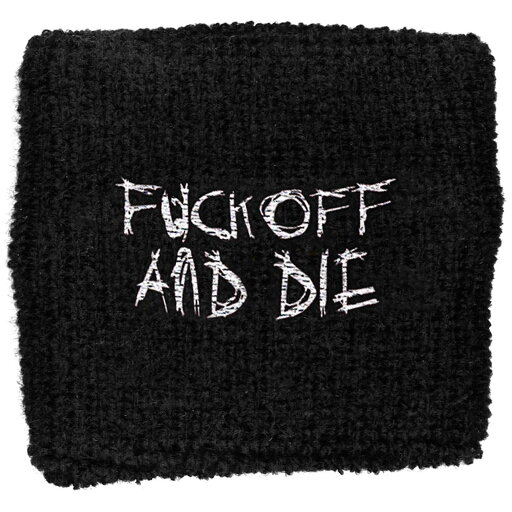 (ダークスローン) Darkthrone オフィシャル商品 Fuck Off And Die リストバンド 布地 スエットバンド 【海外通販】 (ダークスローン) Darkthrone オフィシャル商品 Fuck Off And Die リストバンド 布地 スエットバンド 【海外通販】