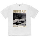 (グレタ・ヴァン・フリート) Greta Van Fleet オフィシャル商品 ユニセックス World Tour 2022 バタフライ Tシャツ コットン 半...
